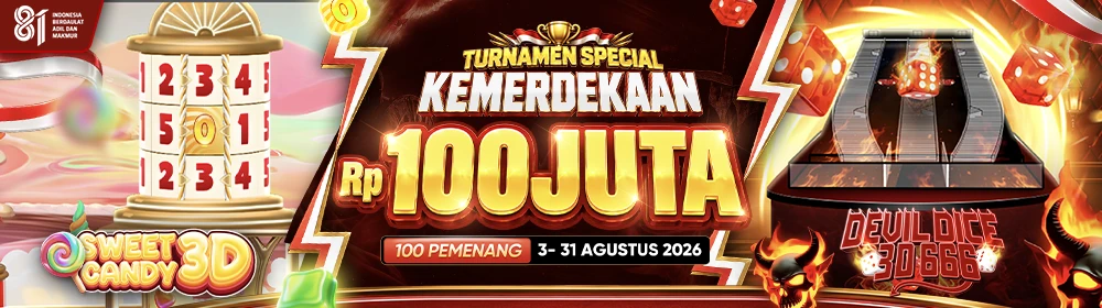 TURNAMEN KEMERDEKAAN Sweet Candy 3D & Devil Dice 666